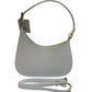 Slim White Italian Leather Bag