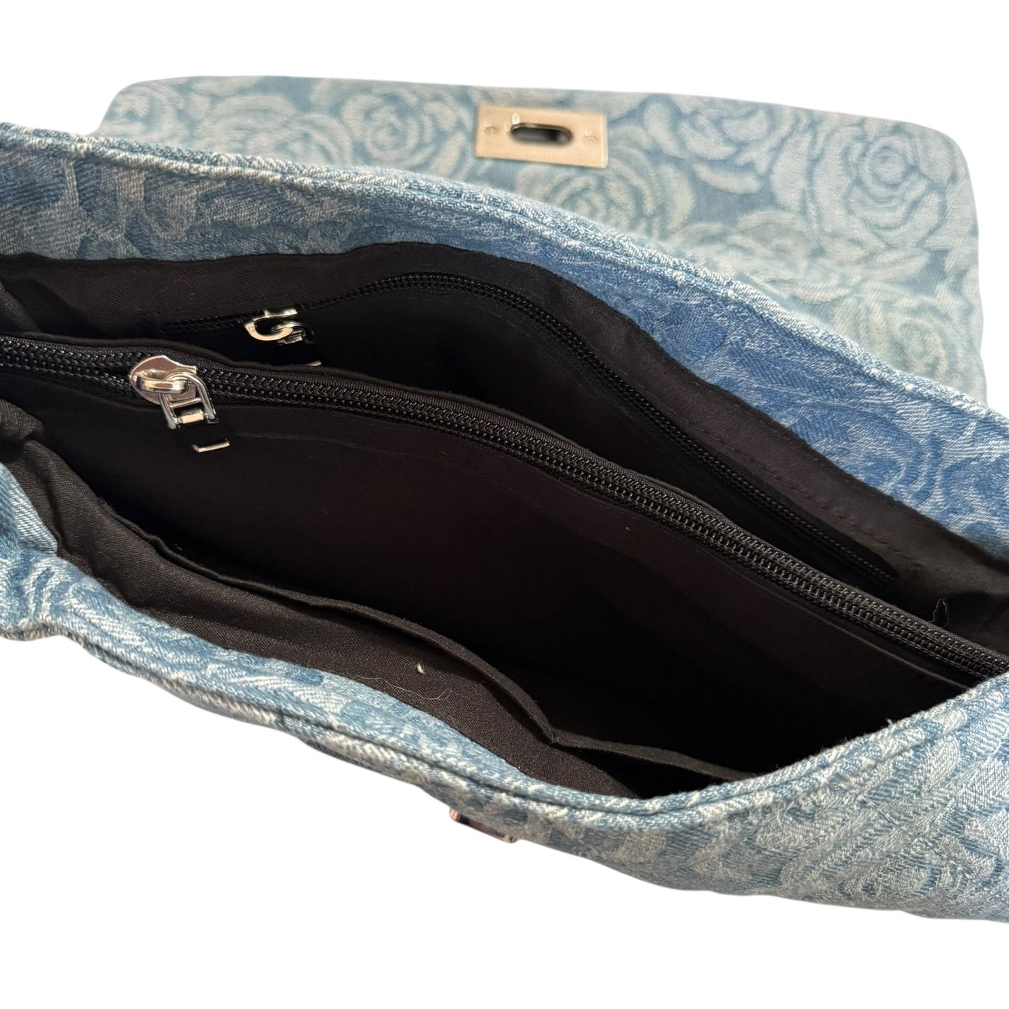 The Blossom Denim Shoulder Bag