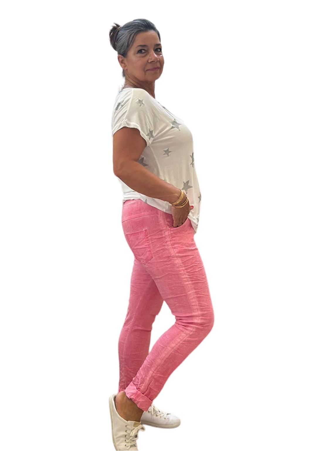 Strawberry pink magic pants