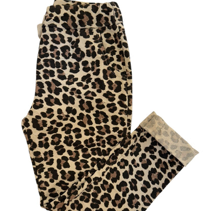 Chic Leopard Print Italian Magic Pants