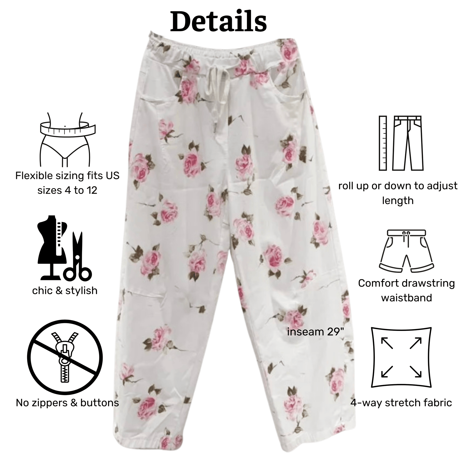 La Vie En Rose - Wide Leg Italian Magic Pants La Vie En Rose - Wide Leg Italian Magic Pants