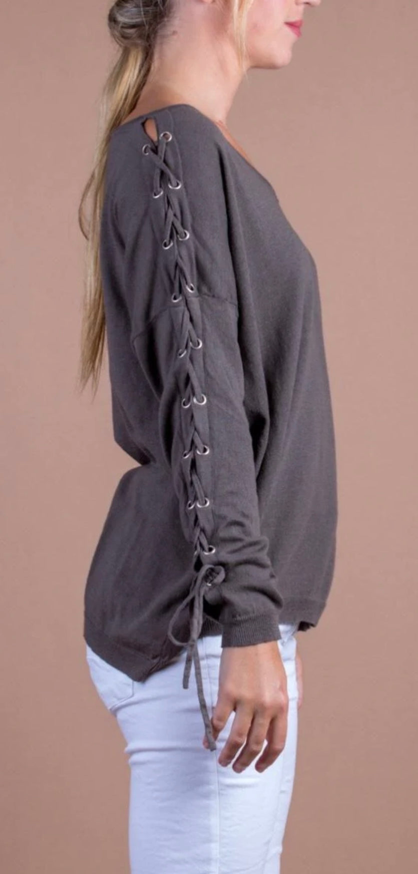 Lacci lace up sweater