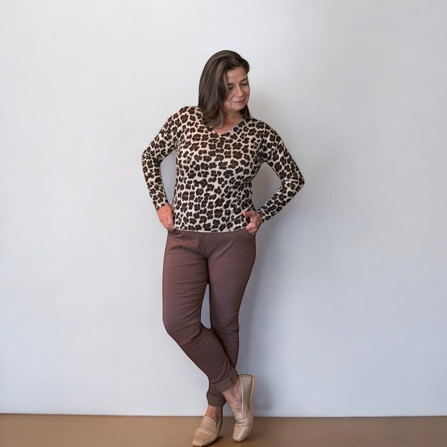 Everyday Leopard V-Neck