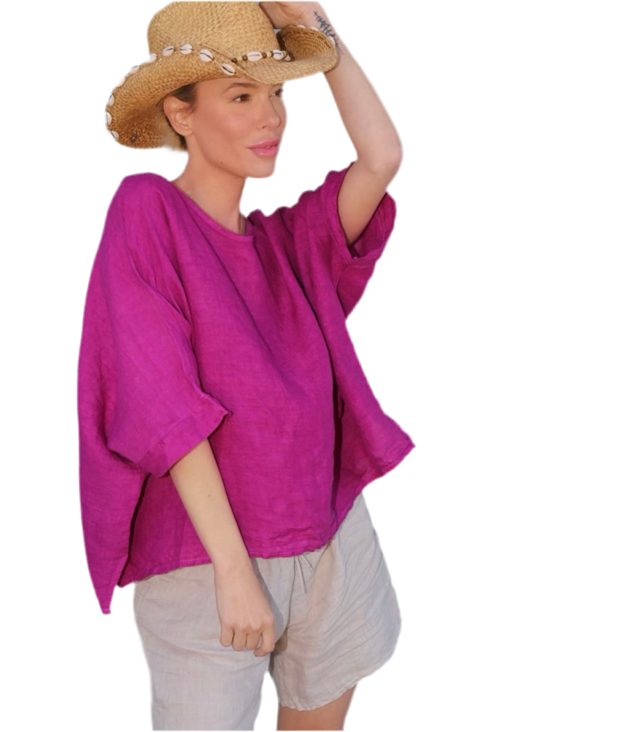 Lucia linen blouse