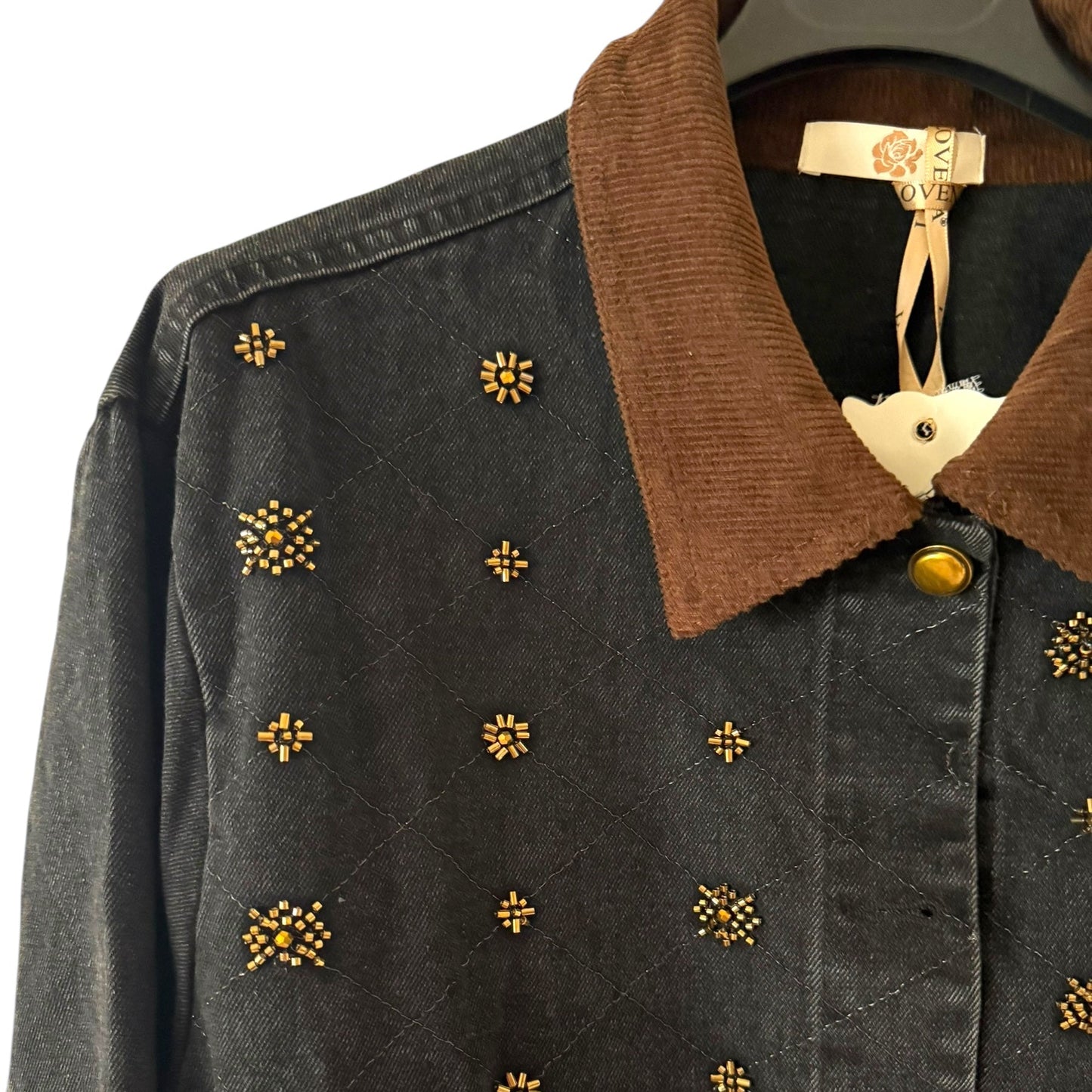 Luxe Black Denim Jacket