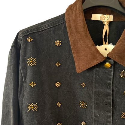 Luxe Black Denim Jacket