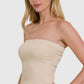 Premium cotton built-in-bra tube top Premium Cotton Built-In Bra Tube Top - Layering Essential