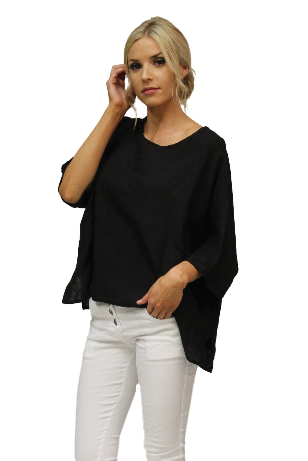 Lucia linen blouse