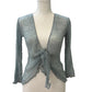 Delicate mesh woven shrug