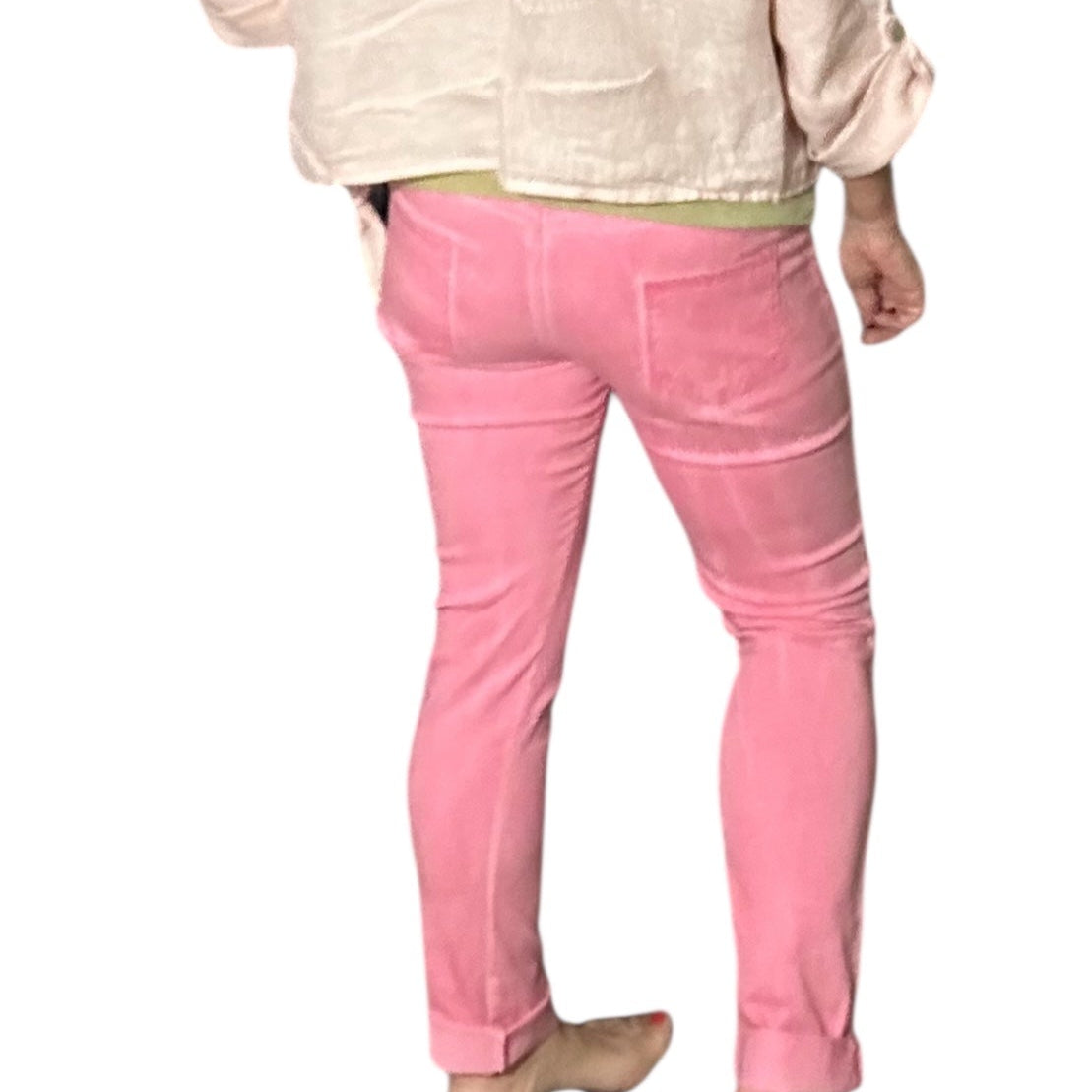 Strawberry Pink Italian Magic Pants