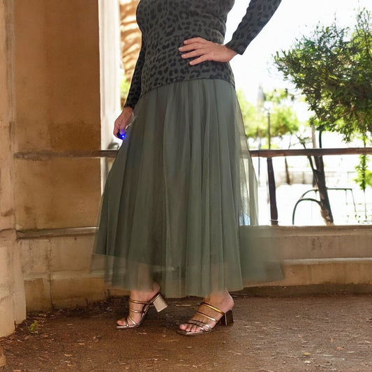 Amelie Tulle Skirt Amelie Tulle Skirt – Elegant Midi for Every Occasion
