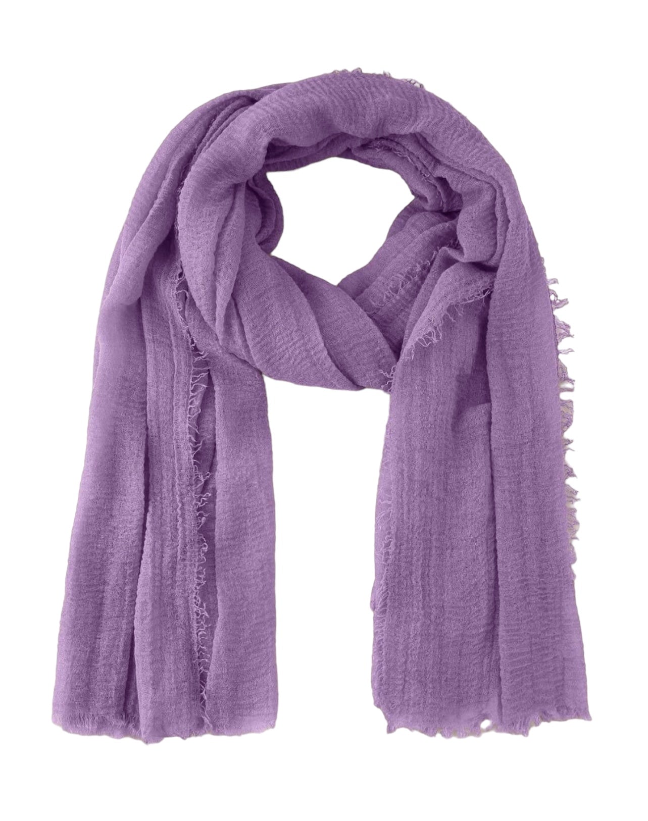 Sheer linen (gauze) scarf