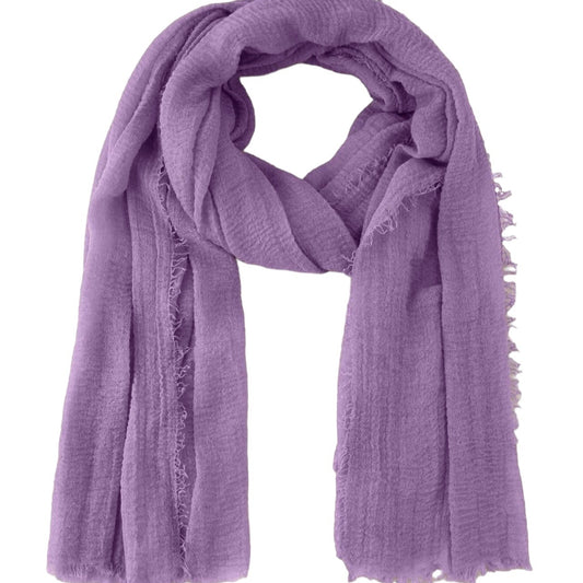 Sheer linen (gauze) scarf