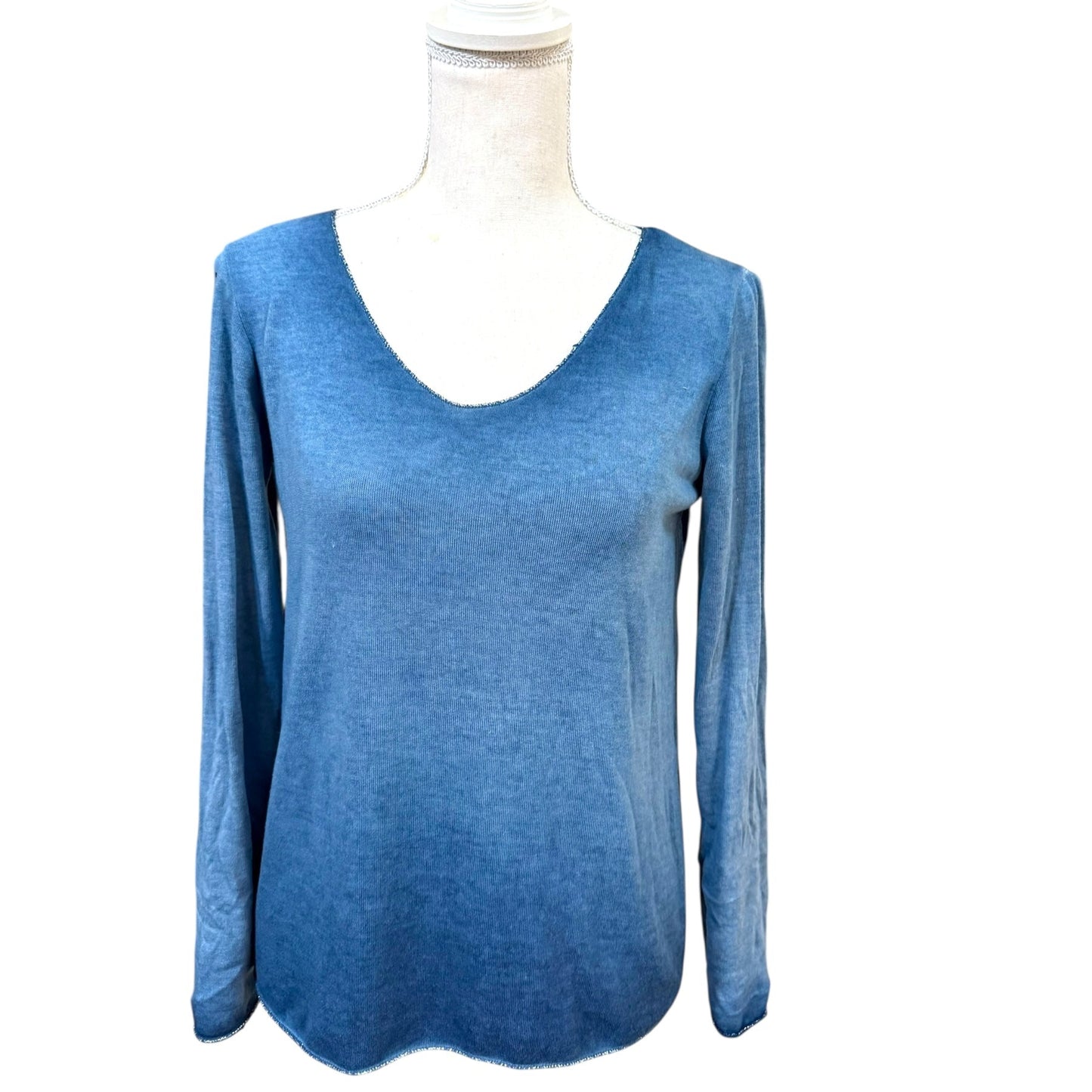 Soft Long Sleeved Top With Metallic Trim *BEST SELLER*
