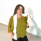 Sheer linen (gauze) scarf