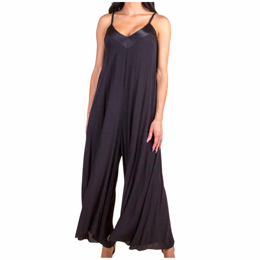 Spaghetti Strap Wide Leg Jumpsuit