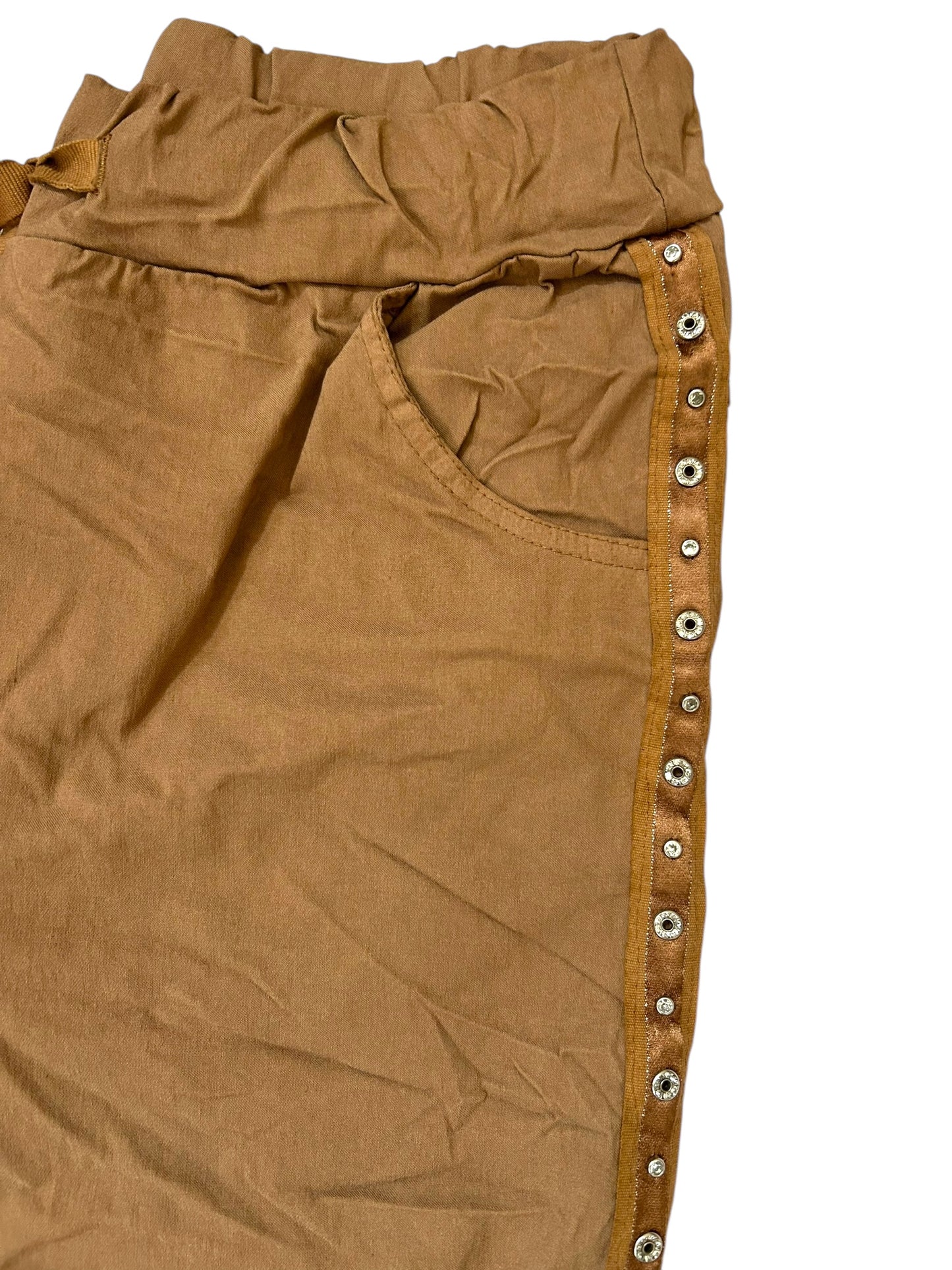 * BEST SELLER *  Studs & diamante Italian magic pants