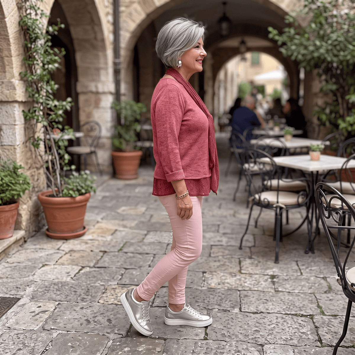 Cranberry Crush 2 Layer Top + Scarf Cranberry Crush 2 Layer Top + Scarf