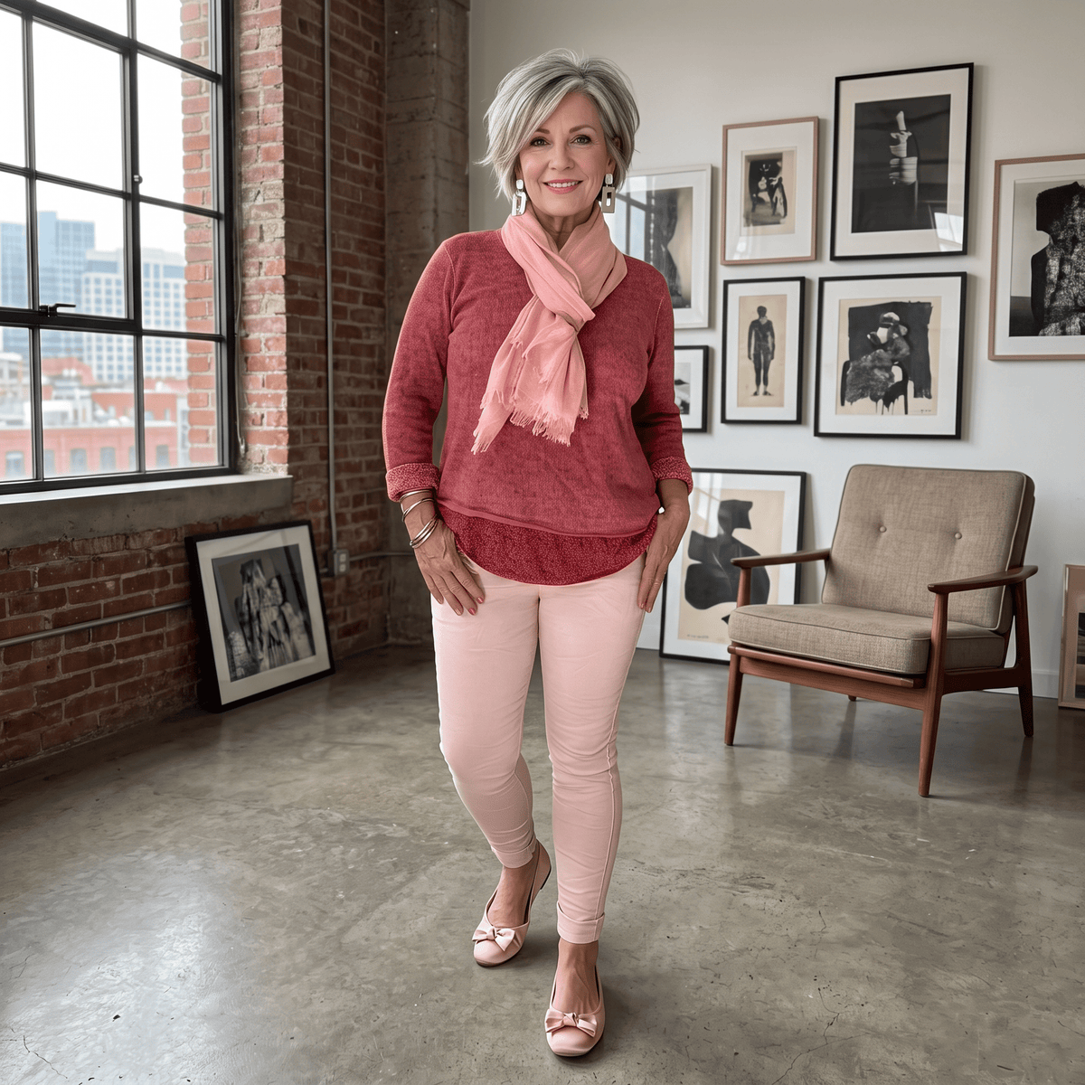 Cranberry Crush 2 Layer Top + Scarf Cranberry Crush 2 Layer Top + Scarf