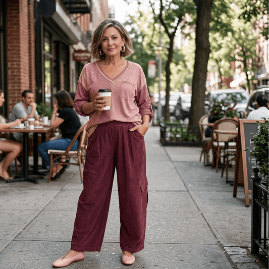 Cognac Corduroy Wide Leg Pants Cognac Corduroy Wide Leg Pants One Size Fits US Sizes 4 to 12