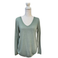 Soft long sleeved top with metallic trim