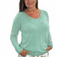 Soft Long Sleeved Top With Metallic Trim *BEST SELLER*
