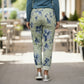 Water Color Floral Italian Magic Pants