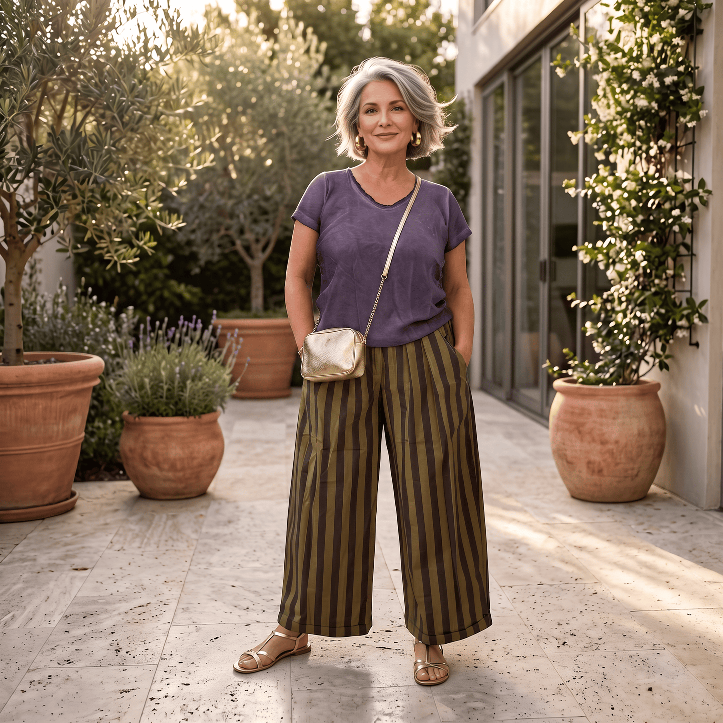 Pistachio Plum Wide Leg Pants Pistachio Plum Wide Leg Pants
