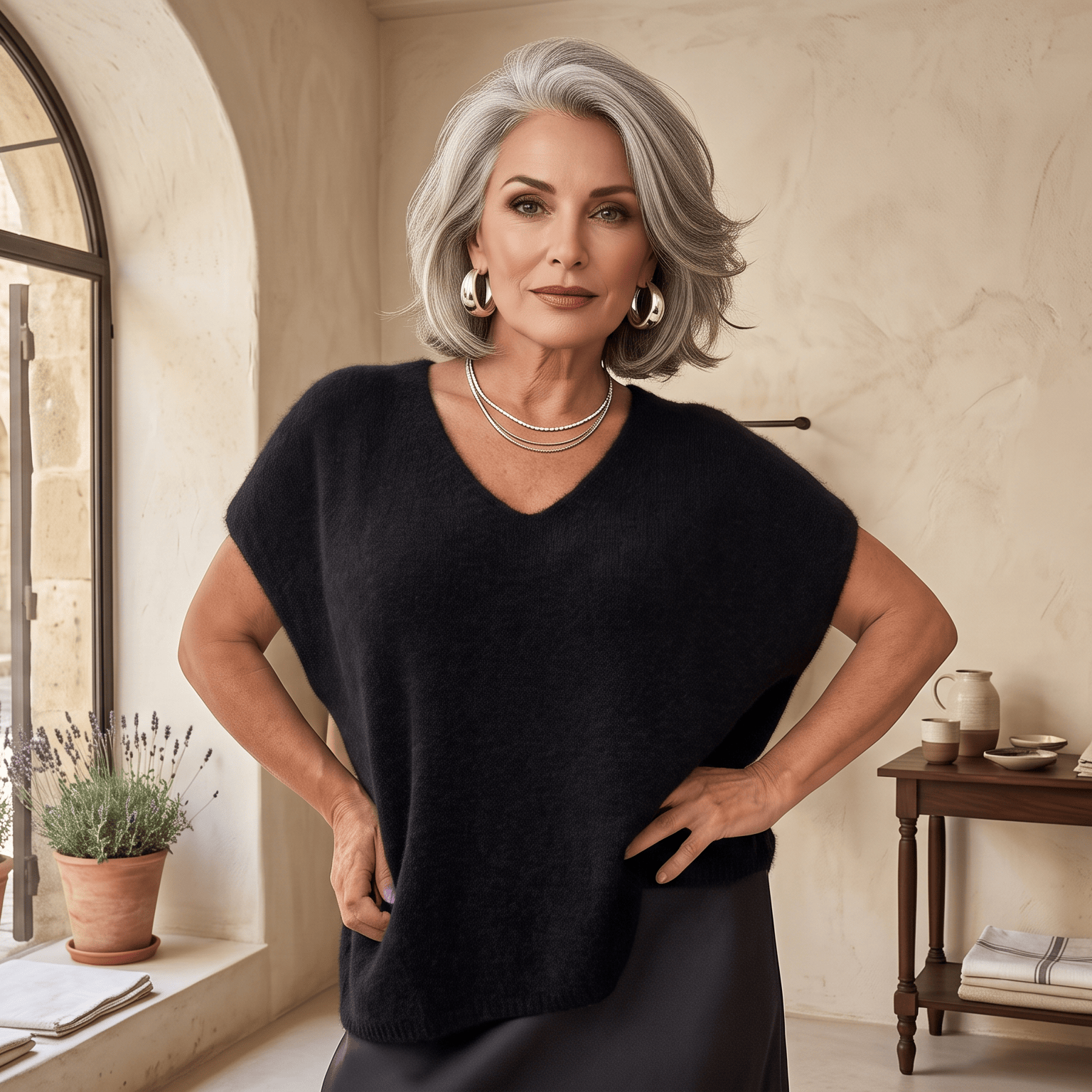 Soft Alpaca V-Neck Soft Alpaca V-Neck Sweater: Cozy & Versatile Layering Essential