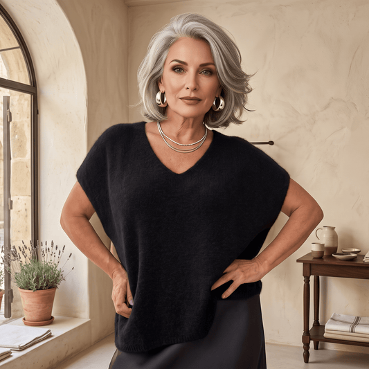 Soft Alpaca V-Neck Soft Alpaca V-Neck Sweater: Cozy & Versatile Layering Essential