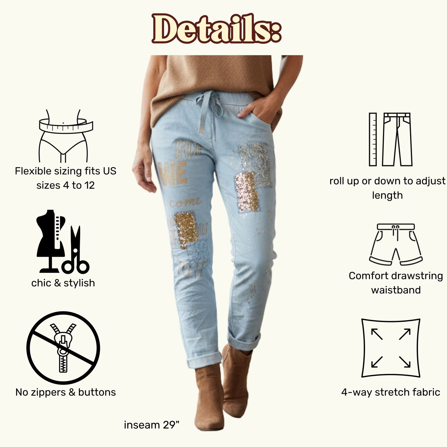 Whimsical Words Italian Magic Pants