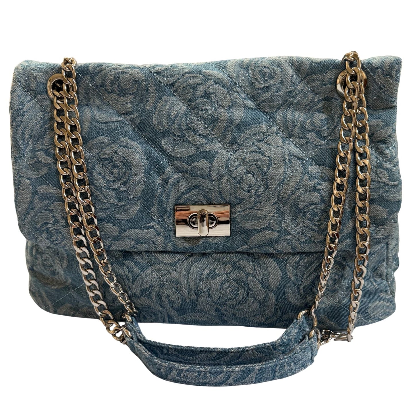 The Blossom Denim Shoulder Bag