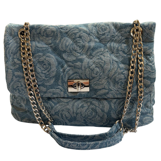 The Blossom Denim Shoulder Bag