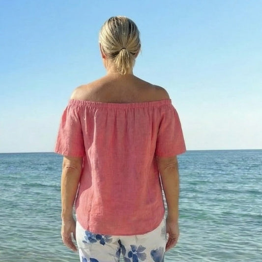 Off The Shoulder Breezy Top White Off-the-Shoulder Carla Top