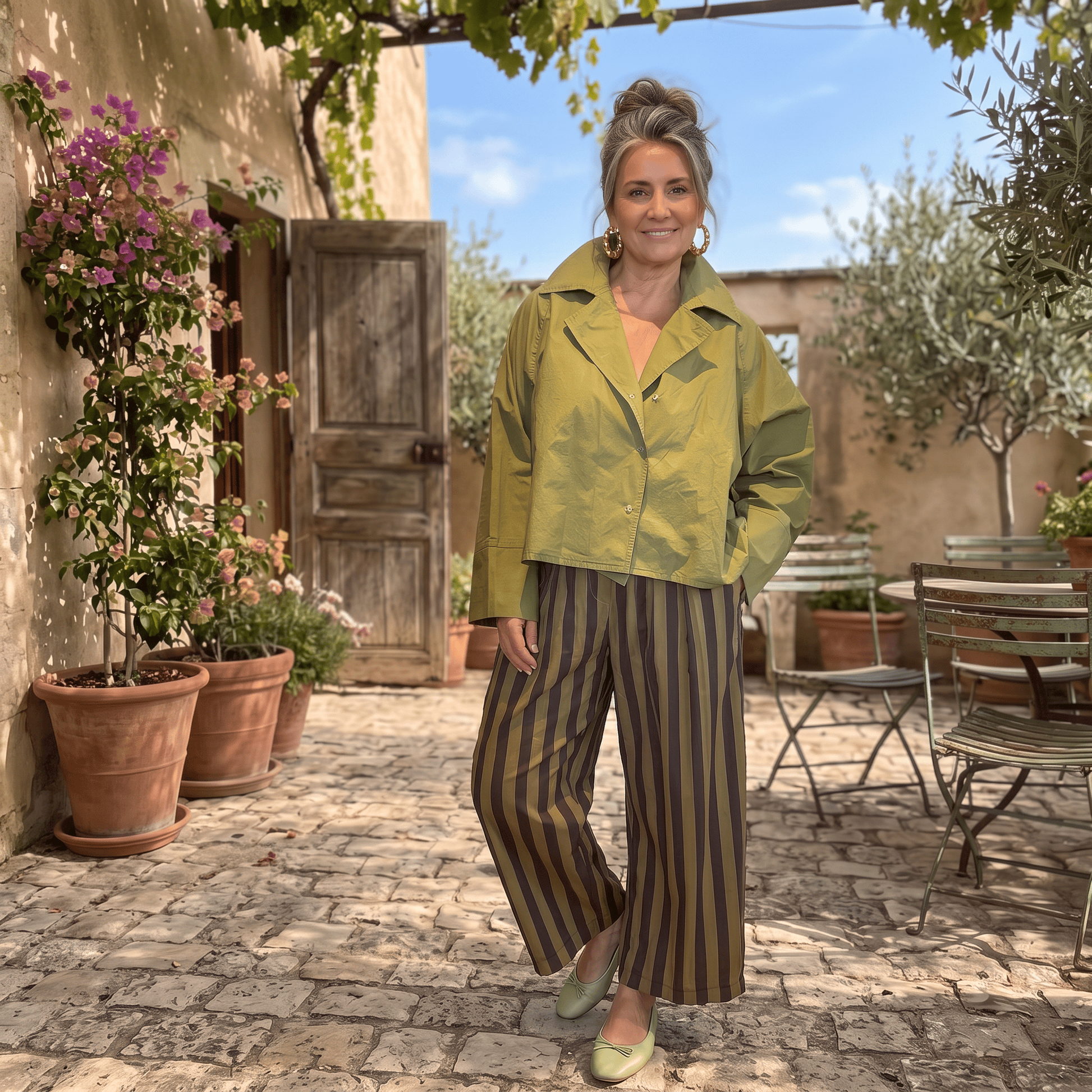 Pistachio Plum Wide Leg Pants Pistachio Plum Wide Leg Pants