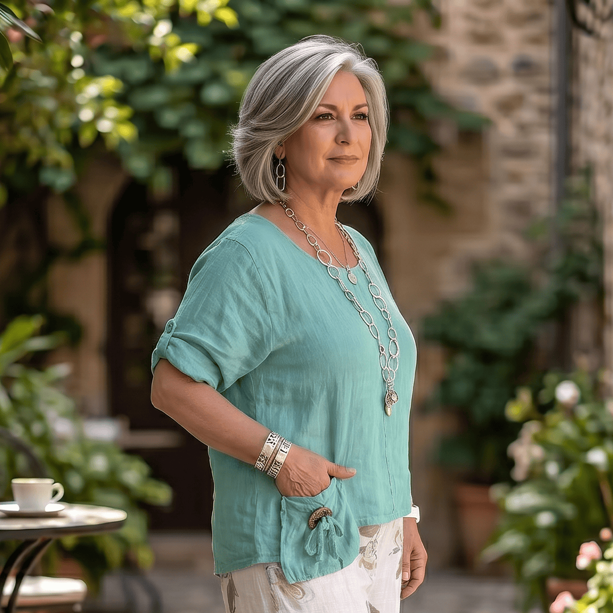 The Gioia Linen Top The Gioia Linen Top