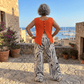 The Bellini Linen Print Pants The Bellini Linen Print Pants