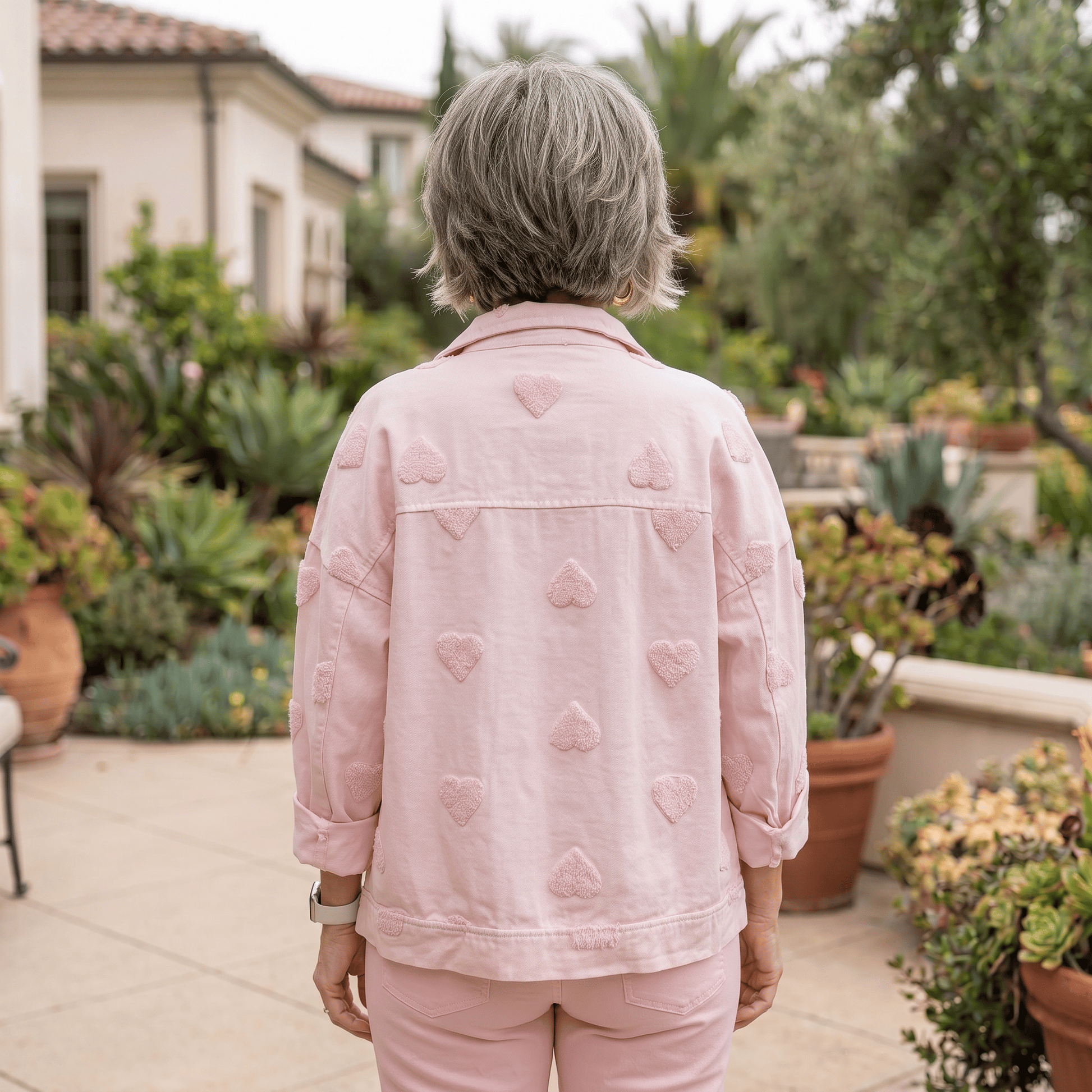 Amour Pink Denim Jacket Amour Pink Denim Jacket