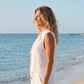 The Raw Edged Heart Linen Vest The Raw Edged Heart Linen Vest