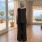Amalfi Wide Leg Linen Pants Women's Wide Leg Italian Linen Pants Lightweight Summer One Size