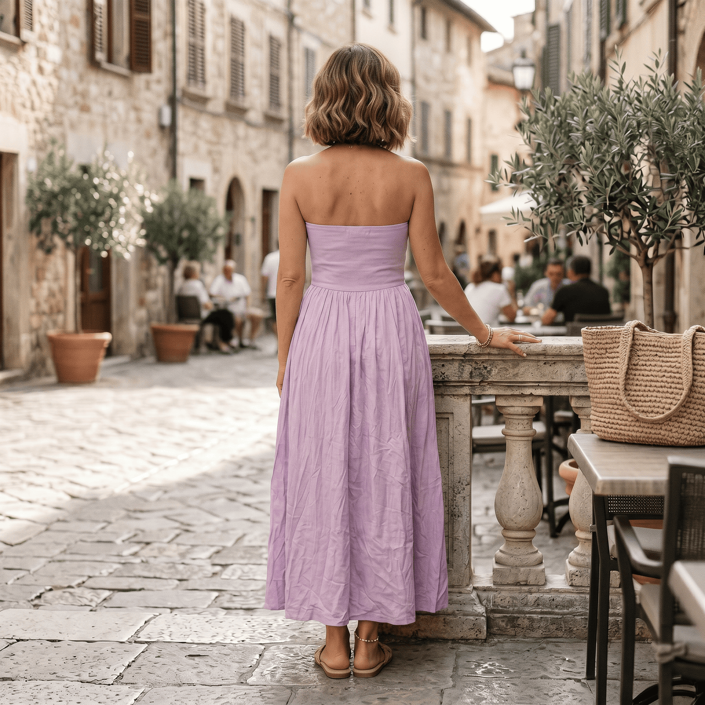 Multi Way Skirt / Dress Orange Multi-Way Skirt/Dress - Versatile Cotton Design
