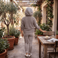 Taupe Sporty Pointelle Cardigan Taupe Sporty Pointelle Cardigan