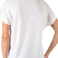 Two tone V neck t-shirt with faux pocket