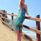 Mandalay print silk dress