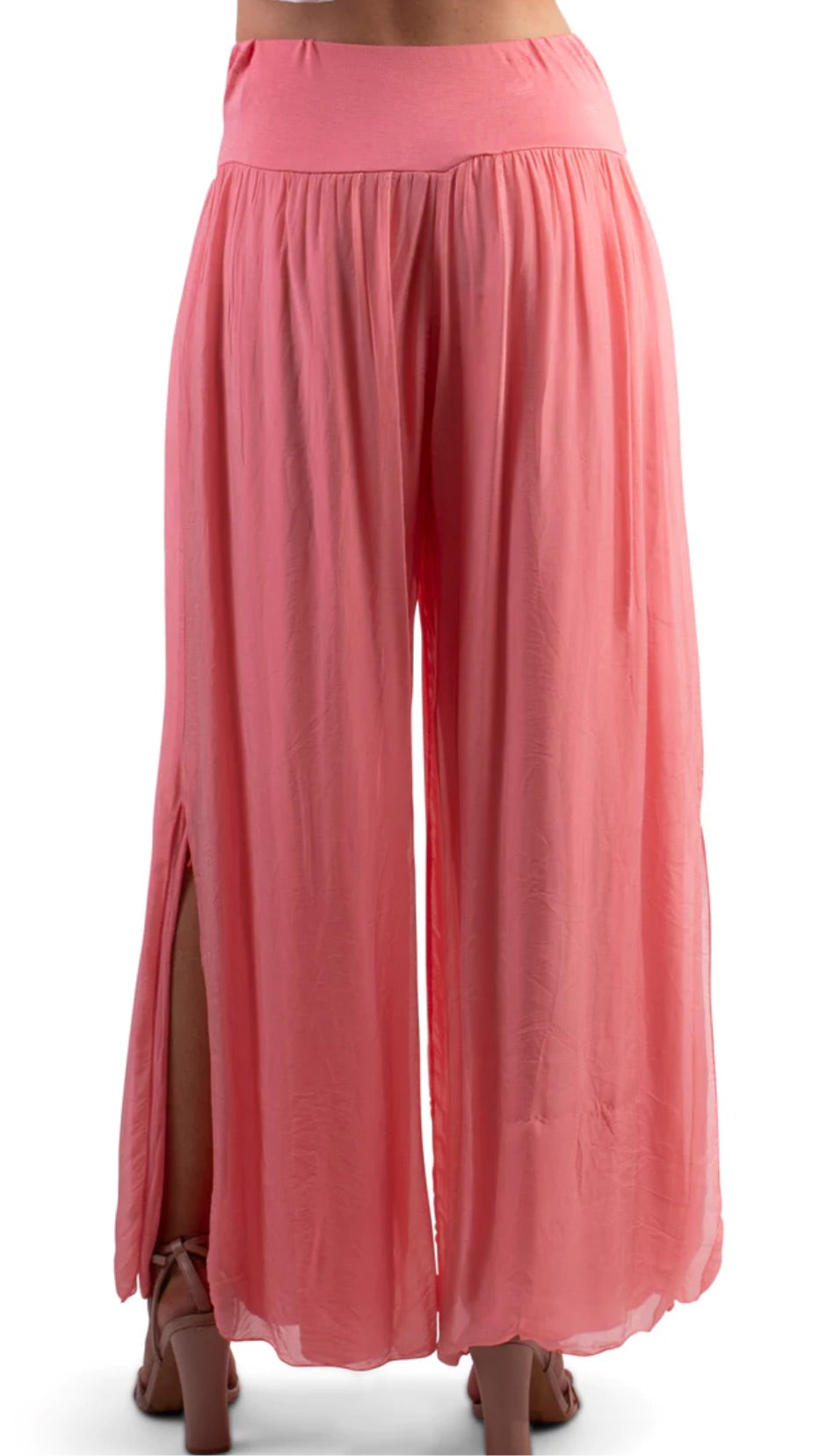 Jasmin slit silk pants