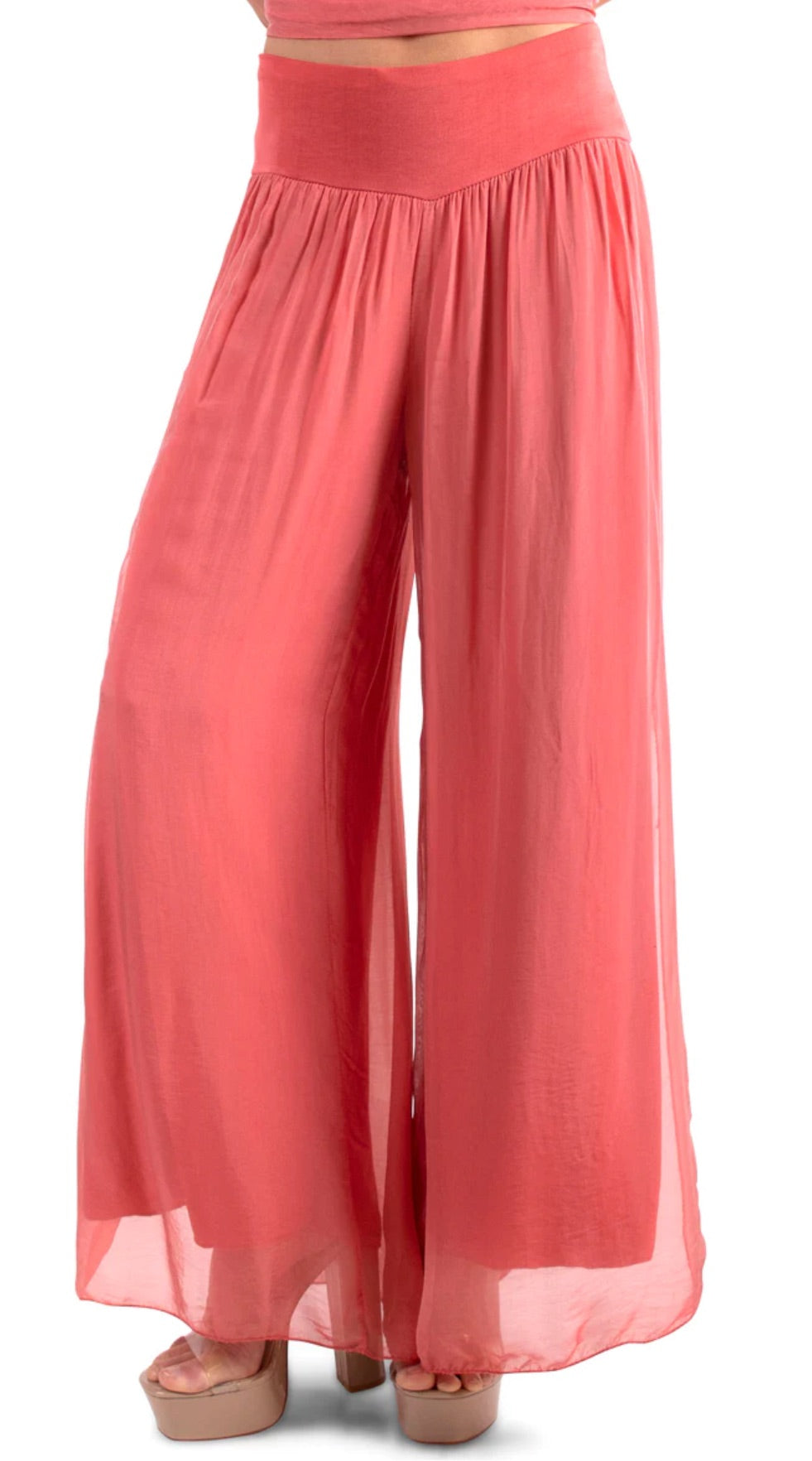 Jasmin slit silk pants