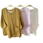 Sheer (gauze) linen V top