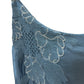Melania embroidered silk tank top
