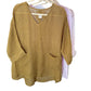 Sheer (gauze) linen V top