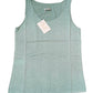 Summer tank top with silver accent